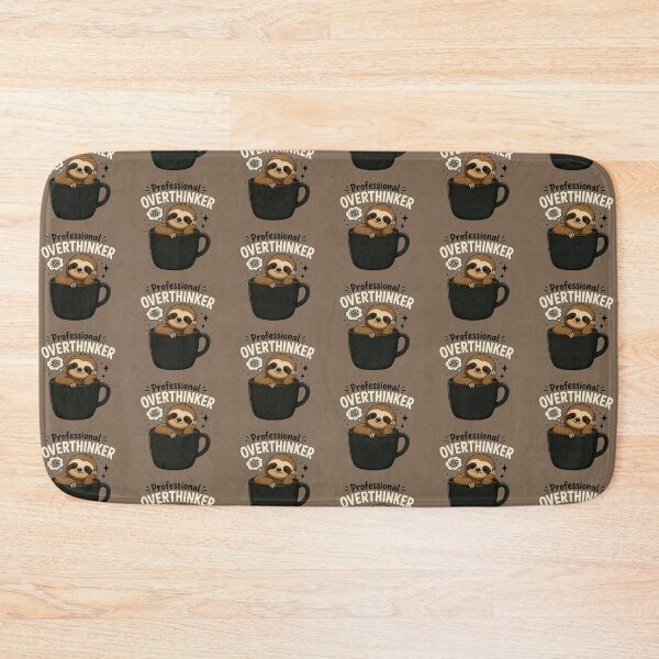 Item preview, Professional Overthinker Cute Sloth In Coffee Mug Design designed and sold by Cascio311.