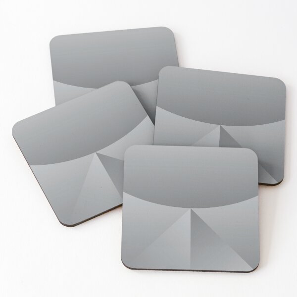 Item preview, Minimal Grey Geometric Pyramid Abstract Modern Poster Design designed and sold by ByJacobHam.