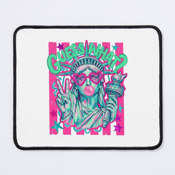 Item preview, Guess What Statue Of Liberty Bubblegum Patriotic Striped Aesthetic designed and sold by jinajinawoodood.