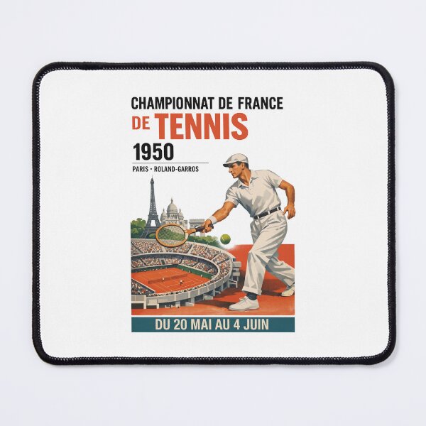Item preview, Championnat De France De Tennis 1950 Vintage French Tennis designed and sold by jinajinawoodood.