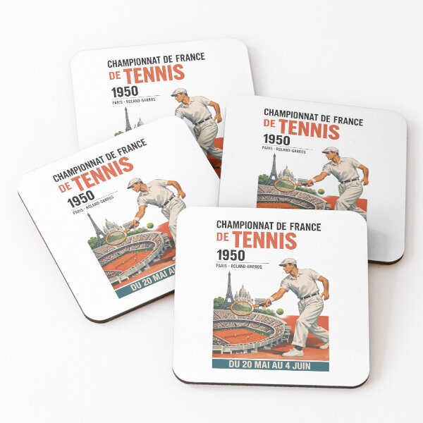 Item preview, Championnat De France De Tennis 1950 Vintage French Tennis designed and sold by jinajinawoodood.