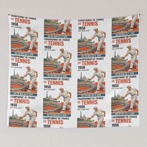 Item preview, Championnat De France De Tennis 1950 Vintage French Tennis designed and sold by jinajinawoodood.