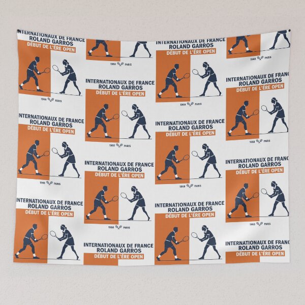 Item preview, Roland Garros 1968 French Open Vintage Tennis Tournament designed and sold by jinajinawoodood.