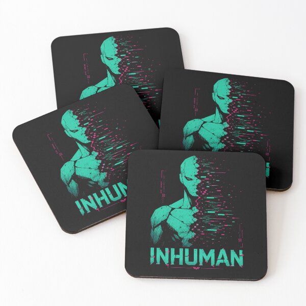 Item preview, Inhuman - Glitch Art Cyberpunk Aesthetic for Outsiders & Rebels designed and sold by FocusedPatterns.
