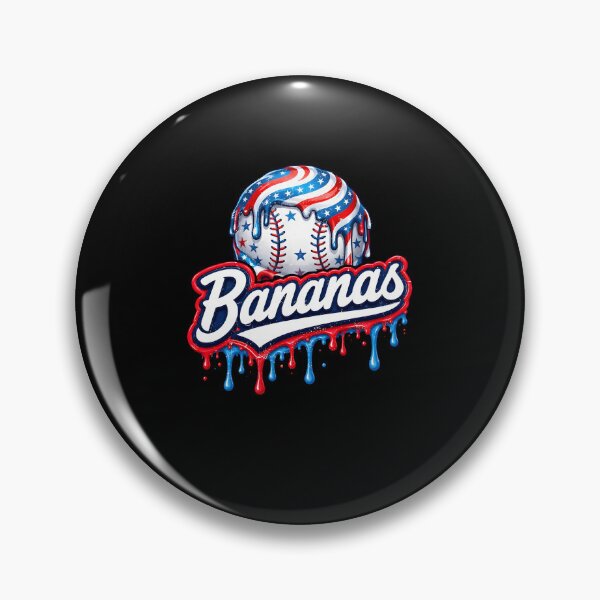 Item preview, Bananas Baseball Team Patriotic Dripping Baseball designed and sold by jinajinawoodood.