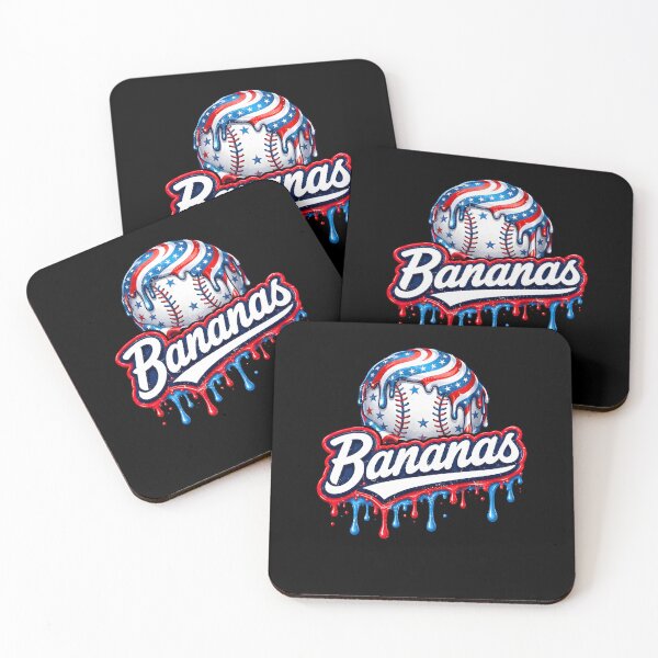 Item preview, Bananas Baseball Team Patriotic Dripping Baseball designed and sold by jinajinawoodood.