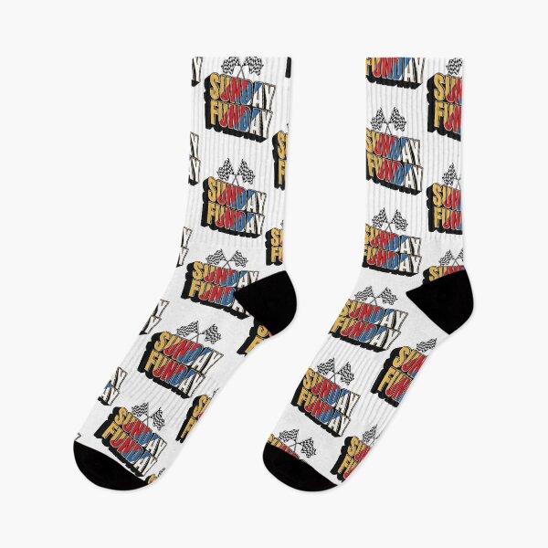 Item preview, Sunday Funday Racing Checkered Flags Retro Motorsports designed and sold by jinajinawoodood.