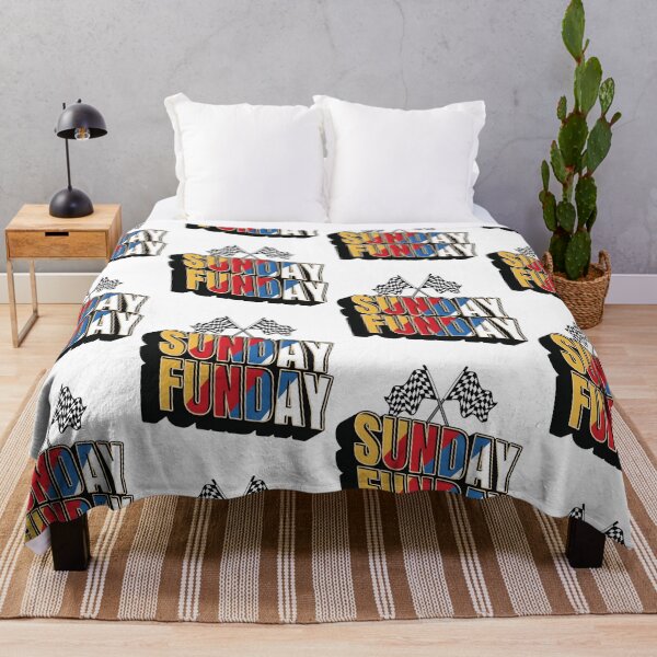 Item preview, Sunday Funday Racing Checkered Flags Retro Motorsports designed and sold by jinajinawoodood.