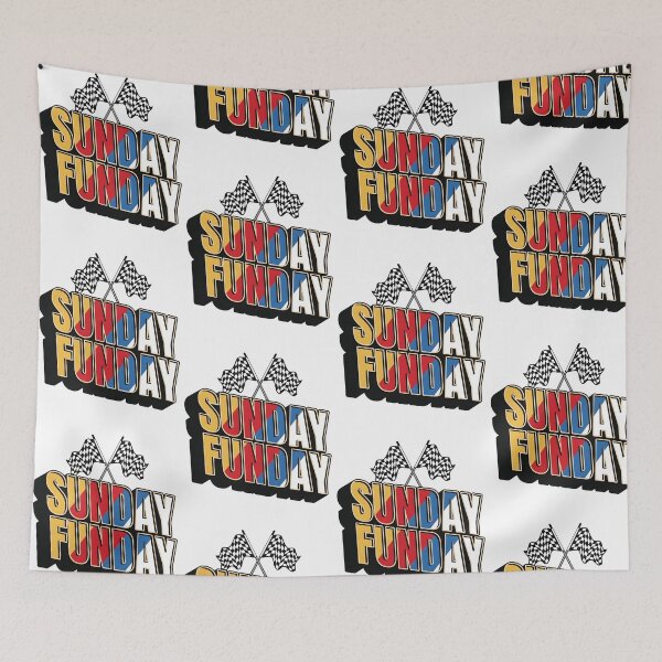 Item preview, Sunday Funday Racing Checkered Flags Retro Motorsports designed and sold by jinajinawoodood.