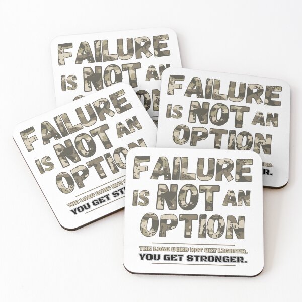 Item preview, Failure Is Not an Option Military Camo Motivation Shirt | Veteran Mindset designed and sold by LAJdesigns.
