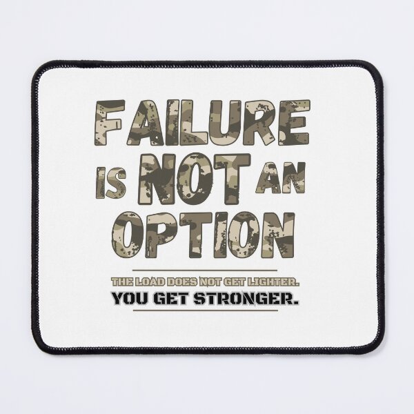 Item preview, Failure Is Not an Option Military Camo Motivation Shirt | Veteran Mindset designed and sold by LAJdesigns.