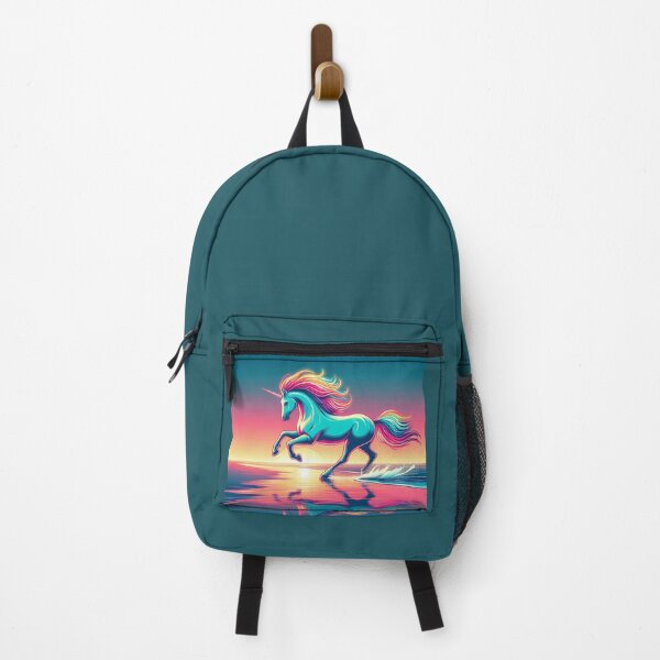 Item preview, Neon Unicorn Grace – Fantasy Sunset Art designed and sold by Dogandesighn.
