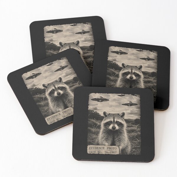 Item preview, Alien Abduction Raccoon Evidence Photo Vintage UFO designed and sold by jinajinawoodood.