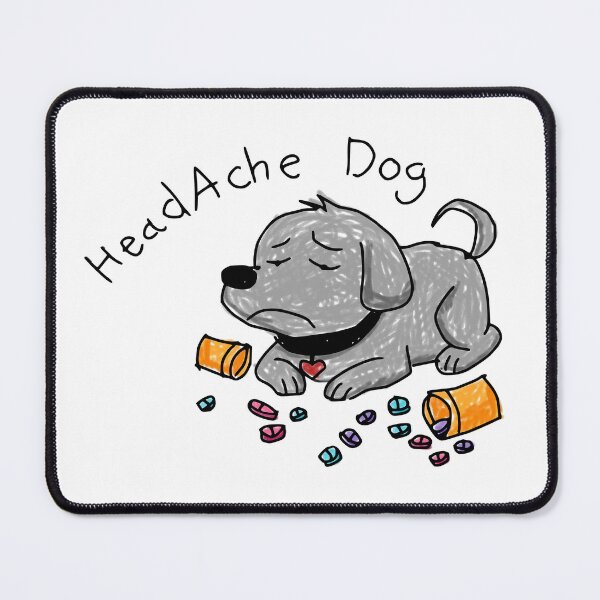 Item preview, Funny Chronic Pain Sticker Headache Dog Messy Crayon Hand Drawn Chronic Illness Sticker Pack Chronic Illness Humor Spoonie Life Mental Health Sarcasm designed and sold by RealLifeMerchies.