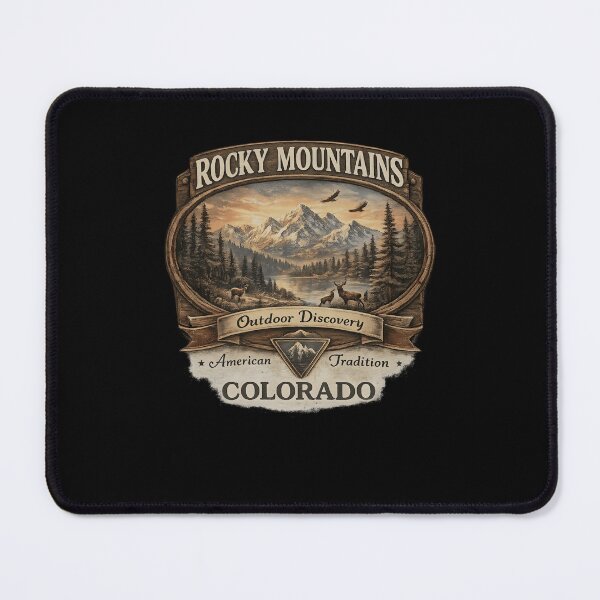 Item preview, Rocky Mountains Colorado Outdoor Discovery Vintage Mountain designed and sold by jinajinawoodood.