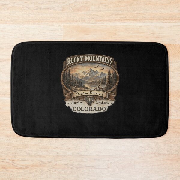 Artikelvorschau, Rocky Mountains Colorado Outdoor Discovery Vintage Mountain entworfen und verkauft von jinajinawoodood.