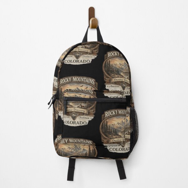 Artikelvorschau, Rocky Mountains Colorado Outdoor Discovery Vintage Mountain entworfen und verkauft von jinajinawoodood.