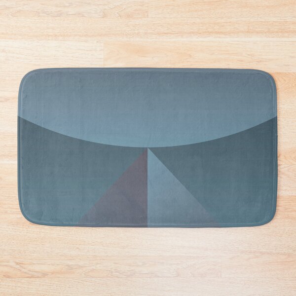 Item preview, Blue Gradient Geometric Pyramid Minimalist Abstract Poster Artwork designed and sold by ByJacobHam.