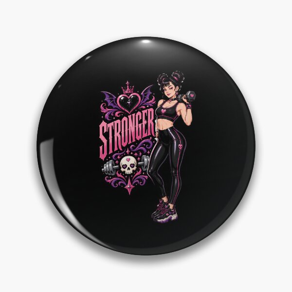 Item preview, Strong Goth Gym Girl designed and sold by MissFreya.