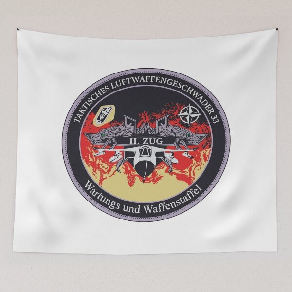 Item preview, Taktisches Luftwaffengeschwader 33 Maintenance and Weapons Squadron Patch designed and sold by CharlieDesings.