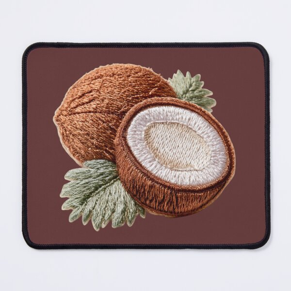 Item preview, Embroidered Coconut Fruit Art designed and sold by MegaNovaArt.