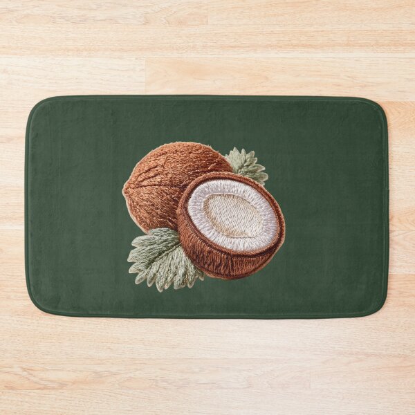 Item preview, Embroidered Coconut Fruit Art designed and sold by MegaNovaArt.