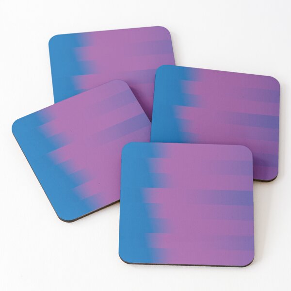Item preview, Blue Purple Gradient Stripes Abstract Modern Minimalist Poster designed and sold by ByJacobHam.