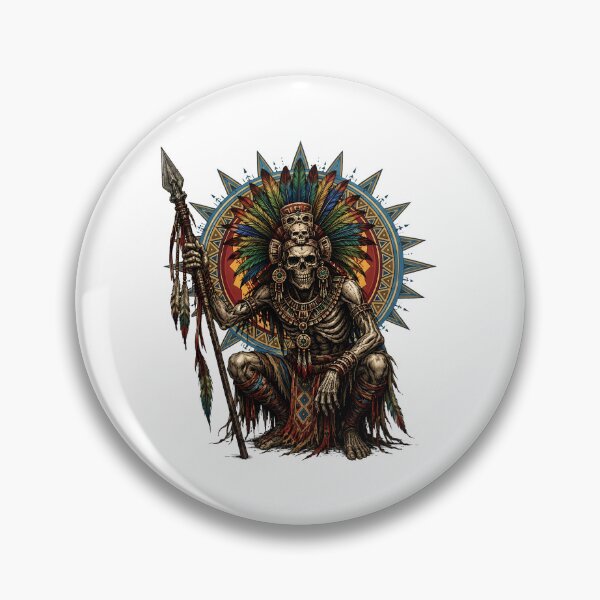 Item preview, Native American Skull. designed and sold by HorrorInkStudio.