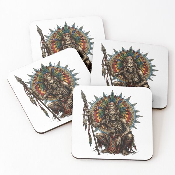 Item preview, Native American Skull. designed and sold by HorrorInkStudio.