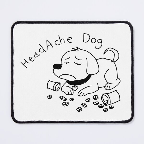 Item preview, Funny Chronic Pain Sticker Headache Dog Messy Black Pen Hand Drawn Chronic Illness Sticker Pack Chronic Illness Humor Spoonie Life Mental Health Sarcasm designed and sold by RealLifeMerchies.