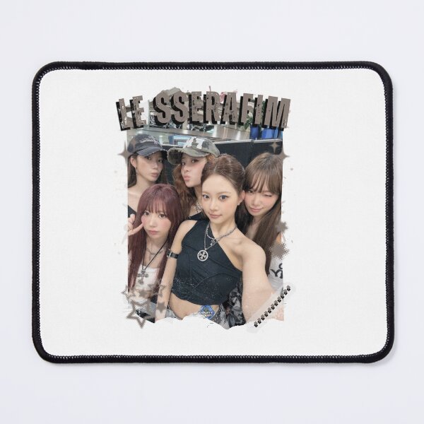 Item preview, Le Sserafimm Kpop Girl Group Black and White Collage Design designed and sold by AJUNICE STUDIO.