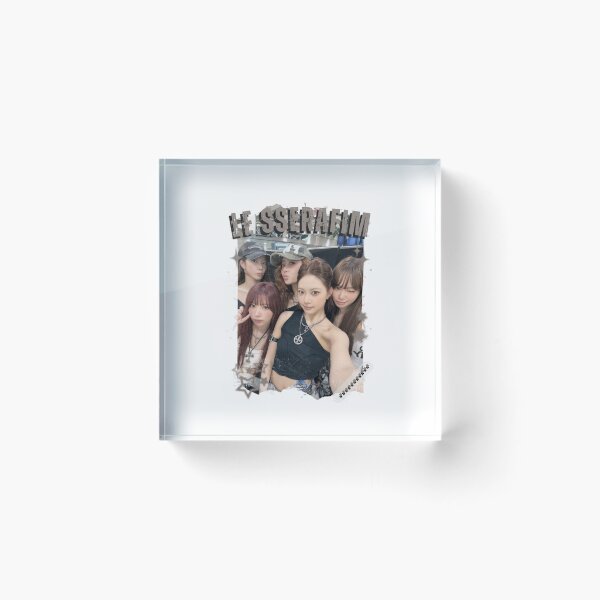 Item preview, Le Sserafimm Kpop Girl Group Black and White Collage Design designed and sold by AJUNICE STUDIO.
