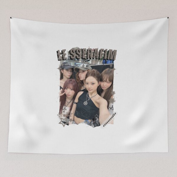 Item preview, Le Sserafimm Kpop Girl Group Black and White Collage Design designed and sold by AJUNICE STUDIO.