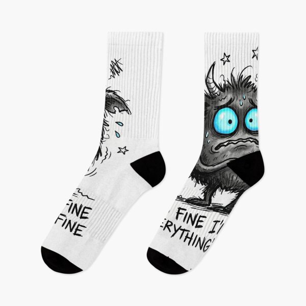 Item preview, I'm Fine Everything Is Fine Sticker designed and sold by atwalstore1992.