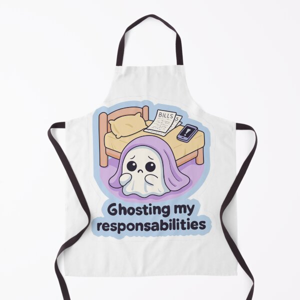 Item preview, "Ghosting My Responsibilities (And Living My Best Procrastinator Life)" designed and sold by Ulikedigital14.
