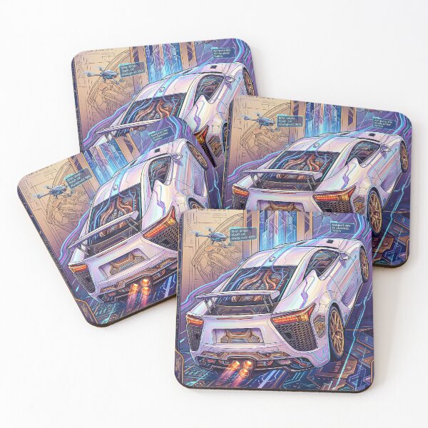 Item preview, High Tech Cybernetic Performance Vehicle Diagnostic Art Poster designed and sold by RevUpDesign.