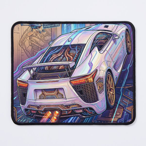 Item preview, High Tech Cybernetic Performance Vehicle Diagnostic Art Poster designed and sold by RevUpDesign.