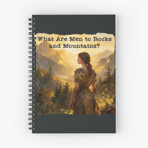 Item preview, What Are Men to Rocks and Mountains – Vintage Pride and Prejudice Jane Austen Quote Art designed and sold by FIREDesignsPOD.