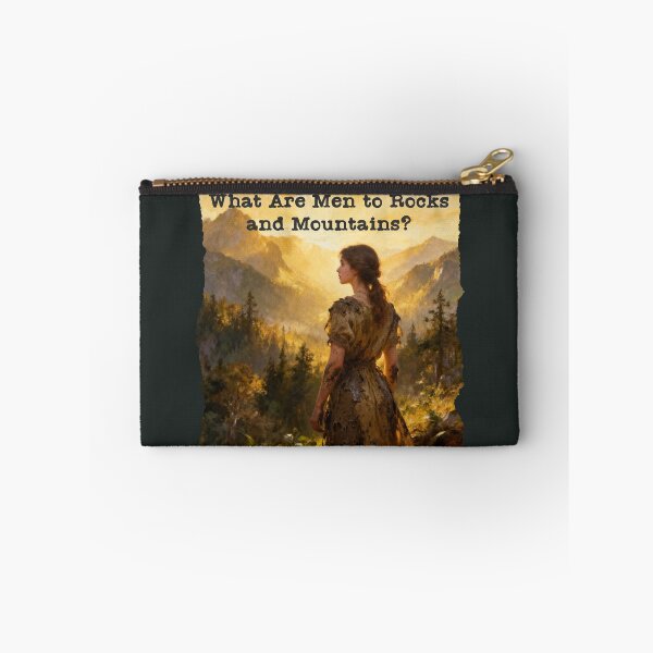 Item preview, What Are Men to Rocks and Mountains – Vintage Pride and Prejudice Jane Austen Quote Art designed and sold by FIREDesignsPOD.