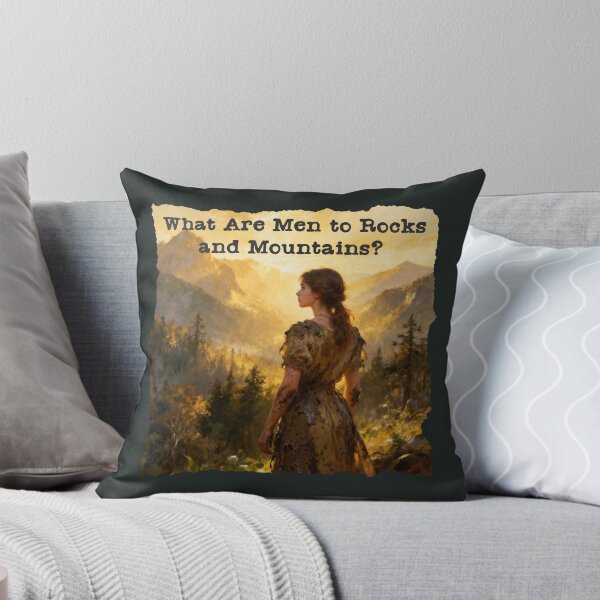 Item preview, What Are Men to Rocks and Mountains – Vintage Pride and Prejudice Jane Austen Quote Art designed and sold by FIREDesignsPOD.