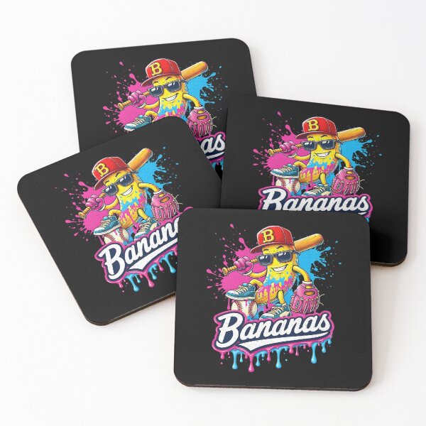 Item preview, Bananas Baseball Team Mascot Funny Sports Fan designed and sold by jinajinawoodood.