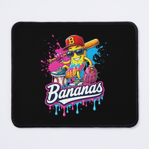 Item preview, Bananas Baseball Team Mascot Funny Sports Fan designed and sold by jinajinawoodood.
