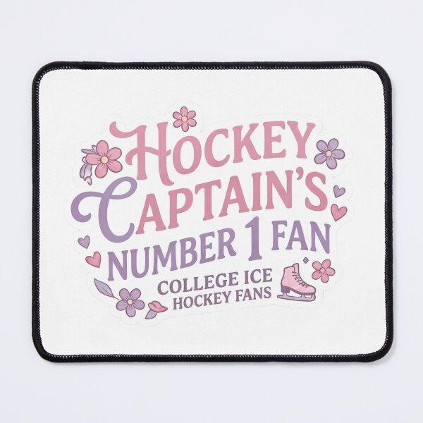Item preview, UNOFFICIAL- Hockey Captains Number 1 Fan - Vintage College Romance designed and sold by Fatomfatom.