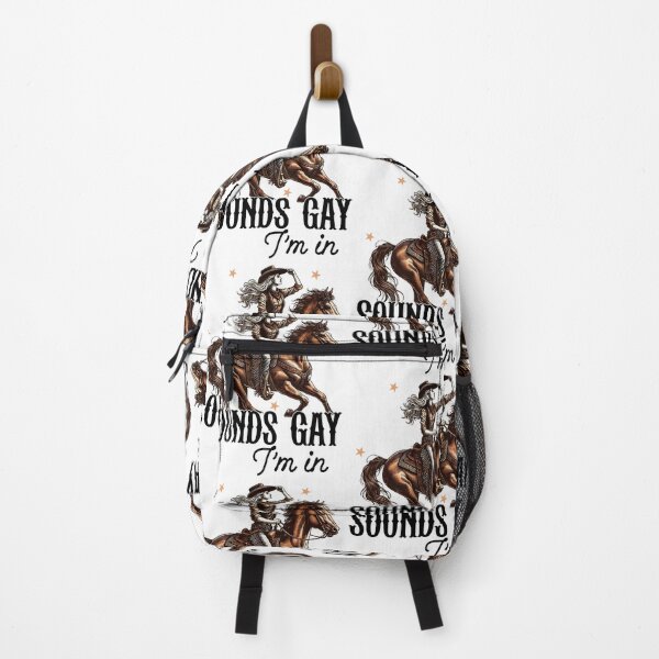 Item preview, Sounds Gay I'm In Funny Cowboy Rodeo LGBTQ Pride Graphic designed and sold by jinajinawoodood.