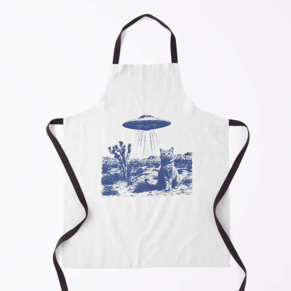 Item preview, UFO Abducting Cat Funny Alien Desert Graphic designed and sold by jinajinawoodood.