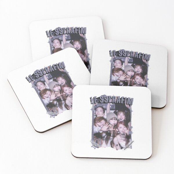 Item preview, Le Sserafimm Kpop Girl Group Black and White Collage Design designed and sold by AJUNICE STUDIO.