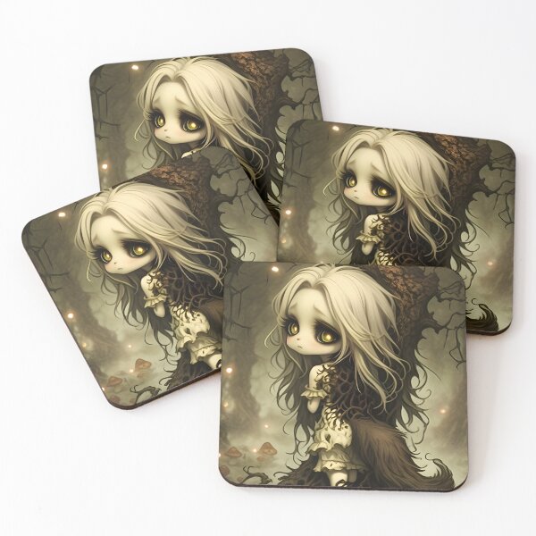 Item preview, Hulder Forest Spirit Art | Scandinavian Folklore Cryptid Woman Illustration | Enchanted Woodland Creature Design designed and sold by InkAndGloom.