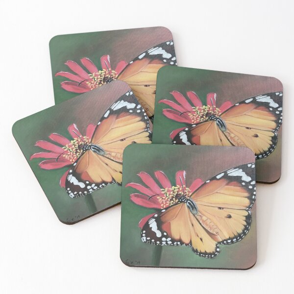 Item preview, Monarch Butterfly onYellow Flower designed and sold by jaxlovesart.