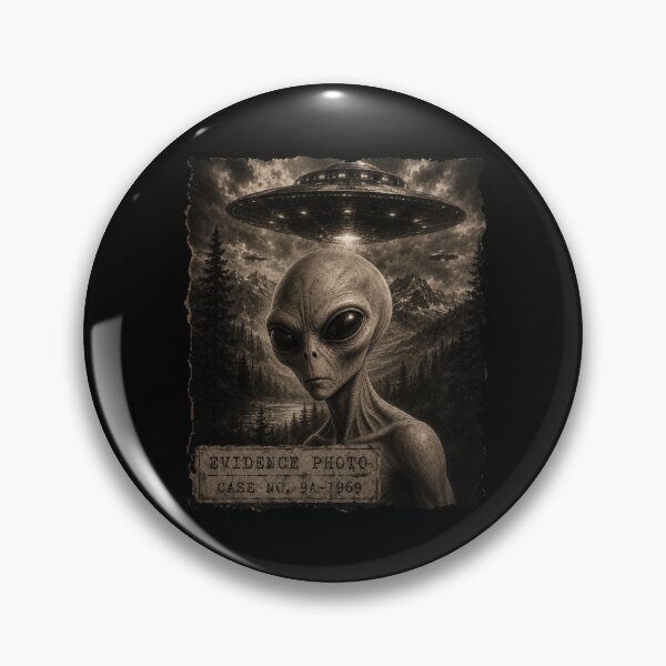 Item preview, Funny UFO Evidence Photo Vintage Alien designed and sold by will freed18.