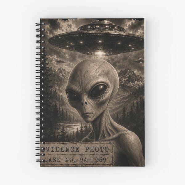 Item preview, Funny UFO Evidence Photo Vintage Alien designed and sold by will freed18.